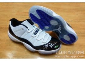 Air Jordan 11 Low Concord/MJ亲签 实物图赏