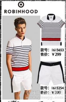 罗宾汉服饰2015夏季新品 都市人 穿条纹