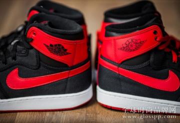 Air Jordan 1 KO “Bred” 2012/2015 款实物对比