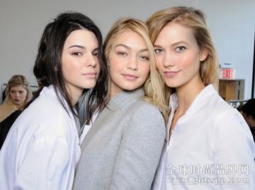 2015年度代言排名榜单公布Kendall Jenner，Karlie Kloss，Gigi Hadid夺得前三