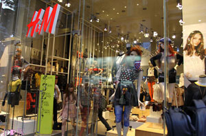 H&M 4月销售同比增长10% 门店总数净增364间