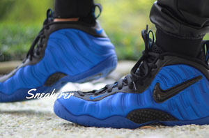 蓝黑 Nike Air Foamposite Pro “Hyper Cobalt” 上脚效果预览