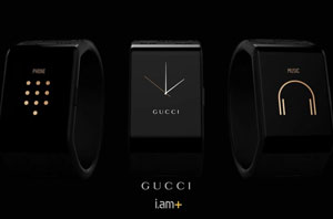 GUCCI 在早春秀场上，推出了和 Will.i.am 合作的智能手表