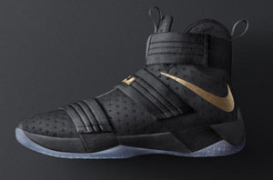 总决赛黑金配色 Nike LeBron Soldier 10 NIKEiD 仅在北美地区开启！