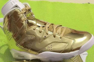 2016 款 Air Jordan 6 Pinnacle 土豪金配色实物曝光！