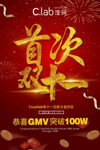 CreatiLab滢珂双十一GMV破百万  众网红大咖强烈推荐