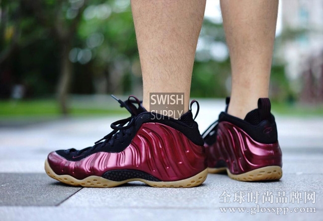 314996-601,Foamposite One,Nike 314996-601 魔力红喷 Nike Air Foamposite One “Maroon” 上脚实拍