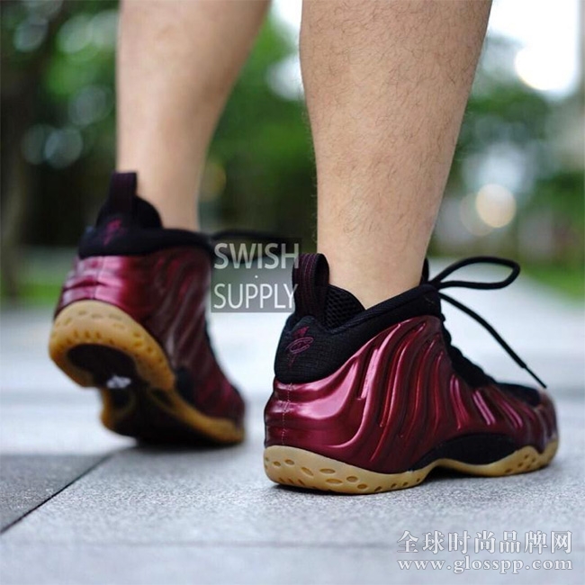 314996-601,Foamposite One,Nike 314996-601 魔力红喷 Nike Air Foamposite One “Maroon” 上脚实拍